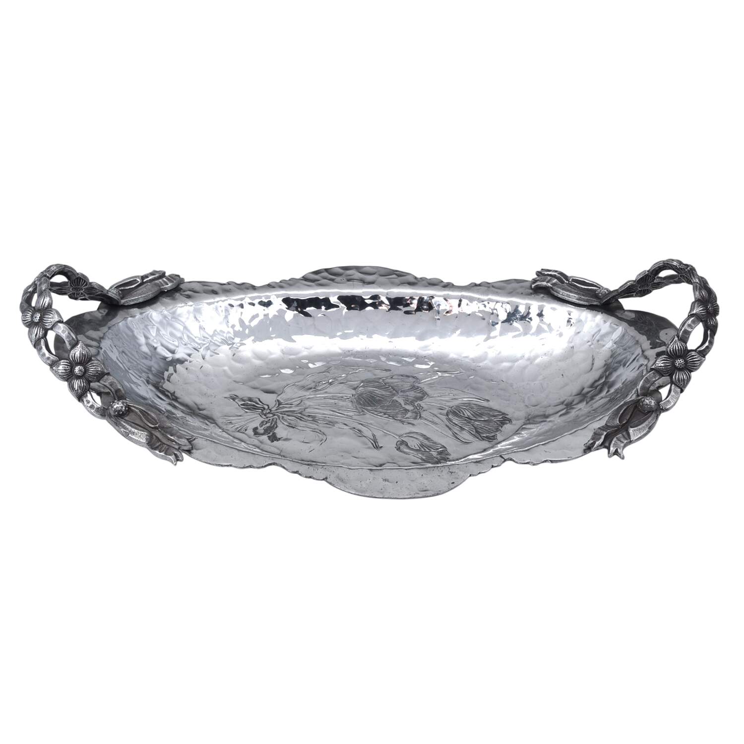 R1K1 (Aluminum, Holloware) 12" Handled Bread Tray by Rodney Kent Silver Company-1
