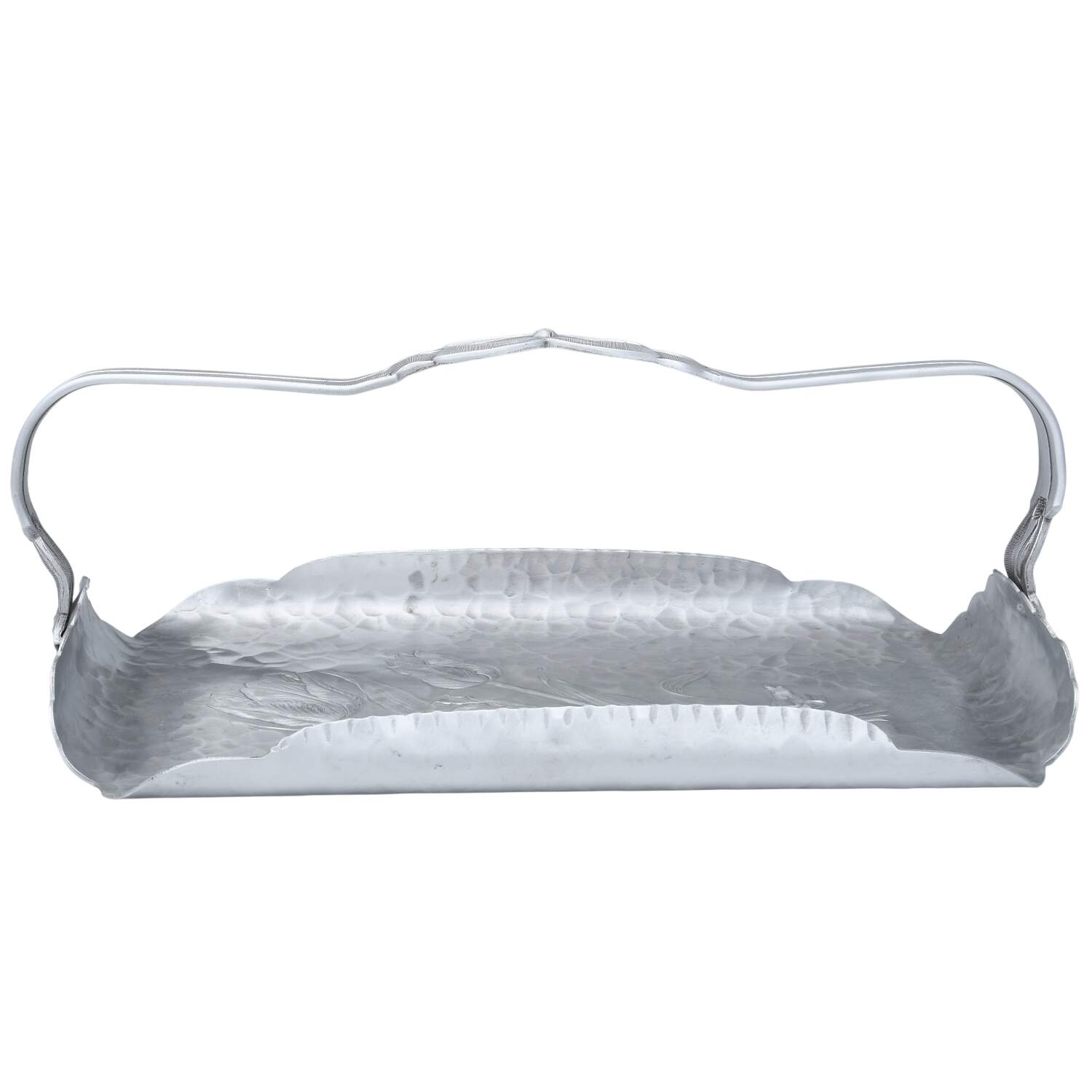R1K1 (Aluminum, Holloware) Handled Bread Basket by Rodney Kent Silver Company-1