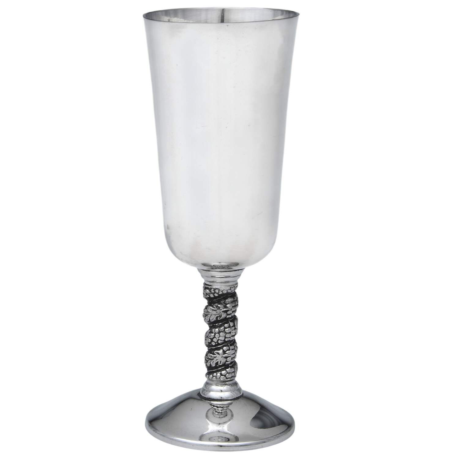 R3O1 (Silverplate, Hollowware) Silverplate Champagne Flute by Roma-Spain-1