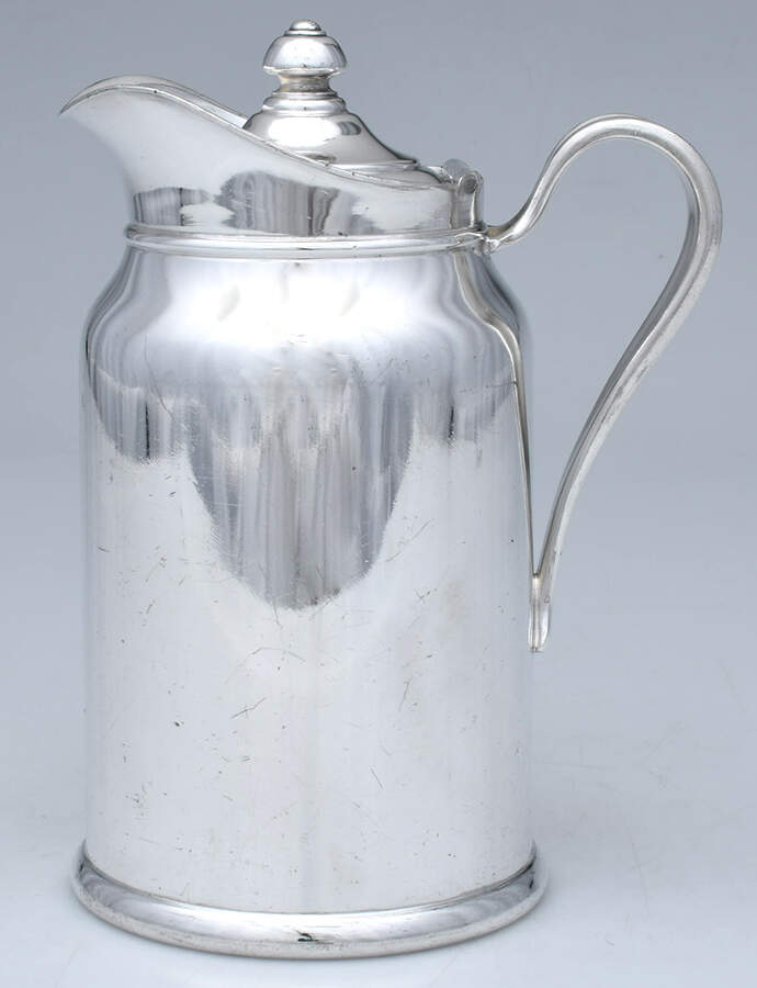 300 (Silverplate, Hollowware) Water Pitcher with Hinged Lid by Reed & Barton-1