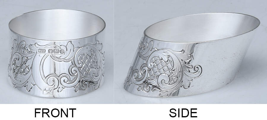 Sterling Hollowware Oblong Napkin Ring by Roberts & Belk-1