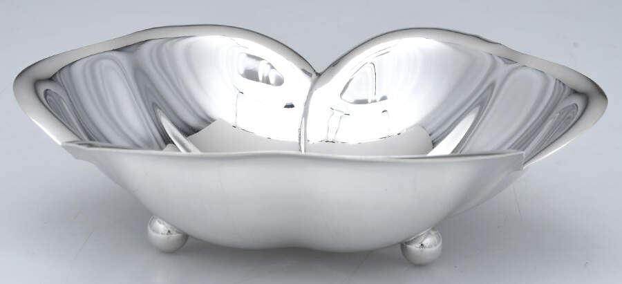 X110 (Sterling, Hollowware) Sterling Footed Bon Bon Bowl by Reed & Barton-1