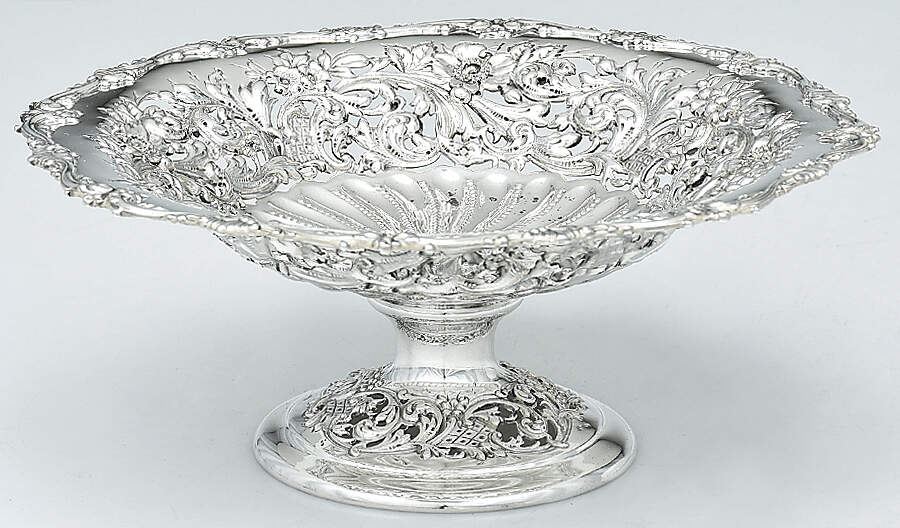 78A (Sterling, Hollowware) Round Compote (Height X Width) by Reed & Barton-1