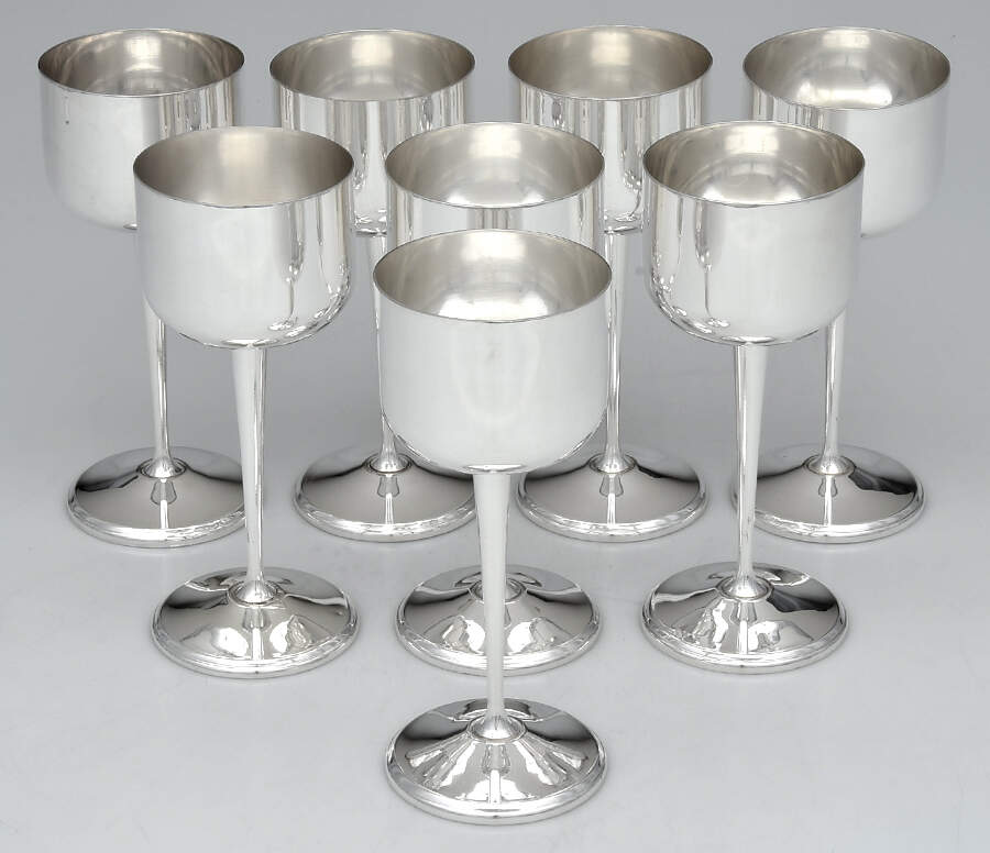 R3O3 (Silverplate, Hollowware) Water Goblet - Set of 8 by Roma-Spain-1