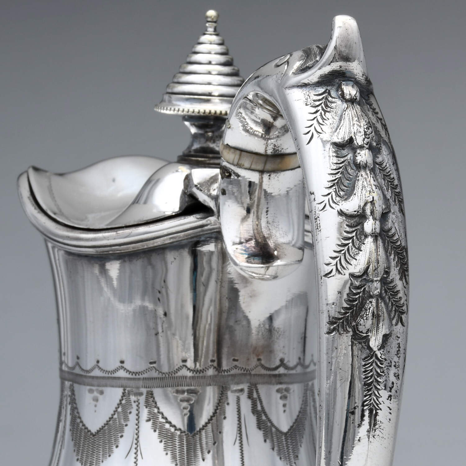 RT71 (Silverplate, Hollowware) Ewer & Lid by Rattray & Co-4