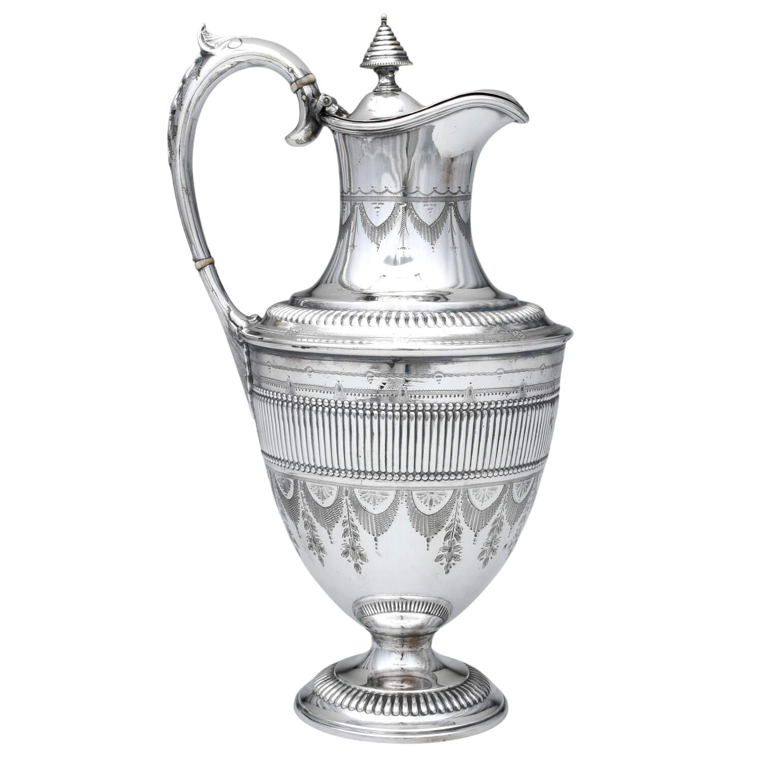 RT71 (Silverplate, Hollowware) Ewer & Lid by Rattray & Co-2