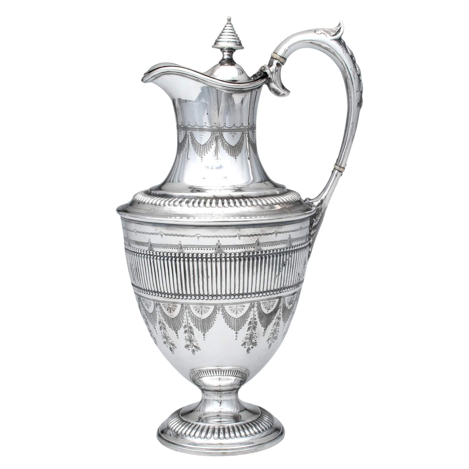 RT71 (Silverplate, Hollowware) Ewer & Lid by Rattray & Co-1