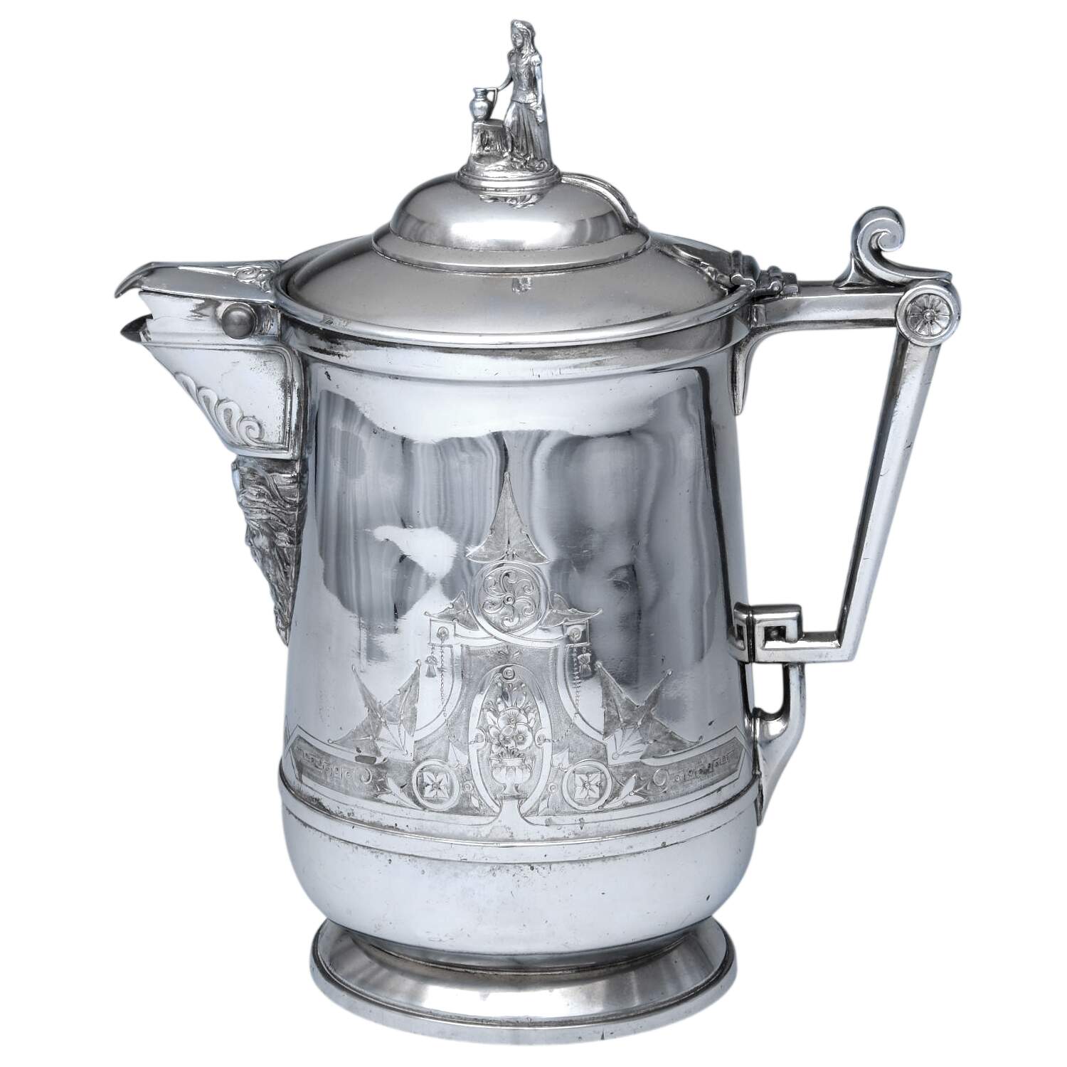 6924 (Silverplate, Hollowware) Ice Pitcher/Porcelain Liner by Reed & Barton-1