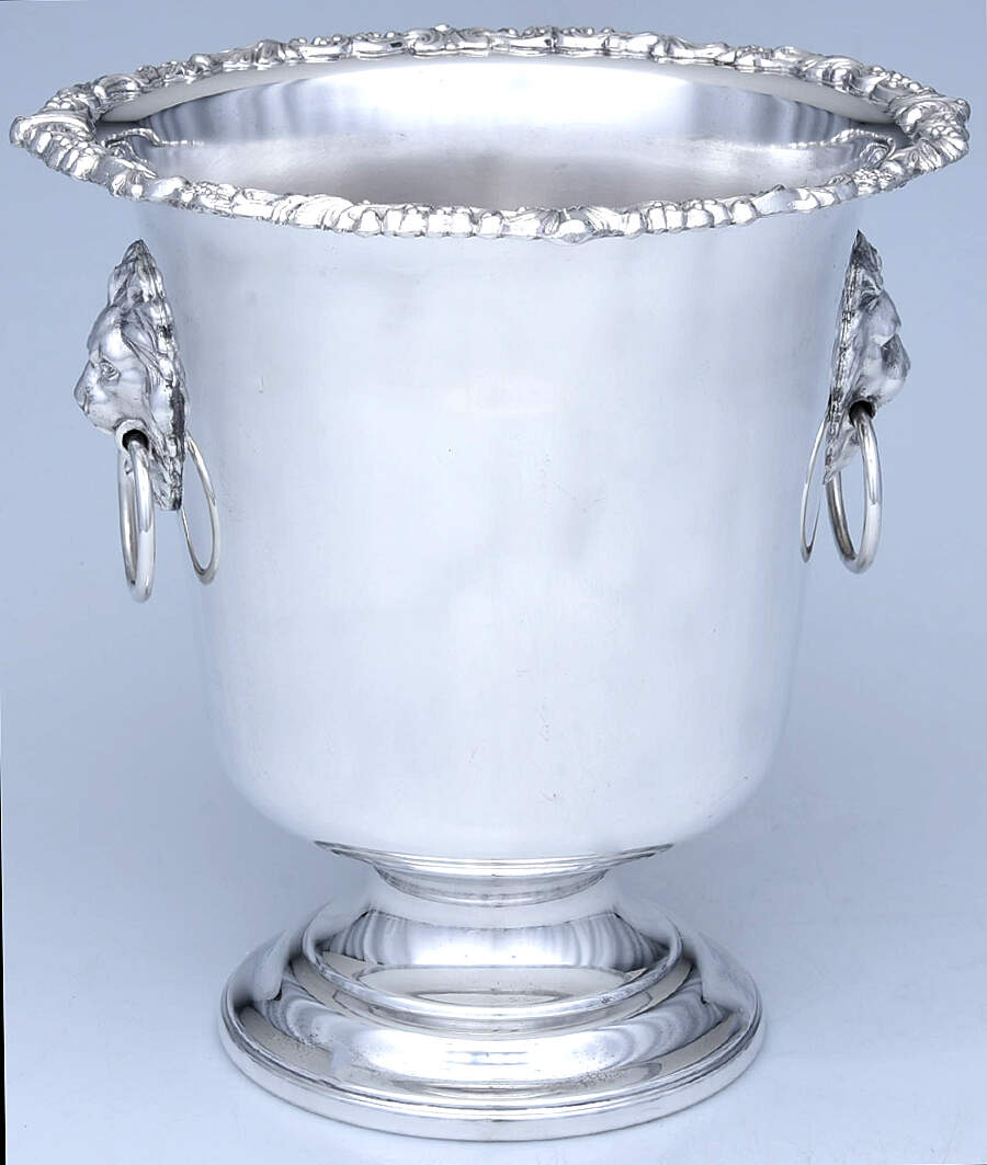 Silverplate Hollowware Wine Cooler by Sheridan Silver Co-1