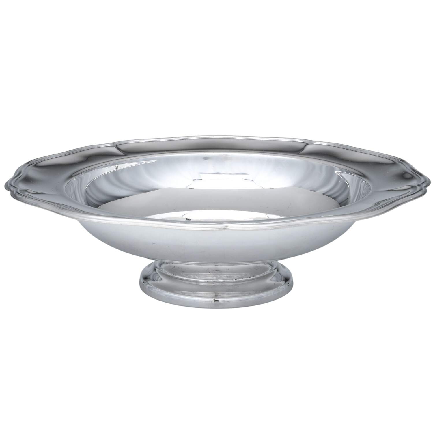 Silverplate Hollowware 12" Round Footed Centerpiece by Sheridan Silver Co-1