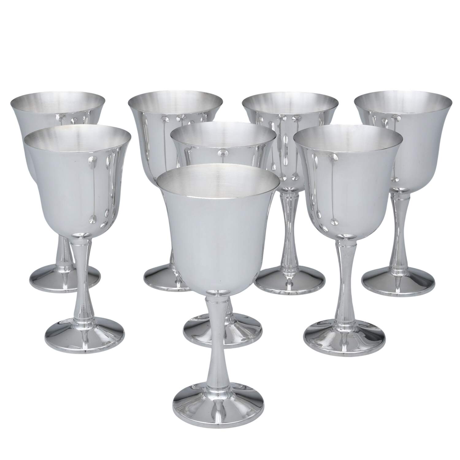 SLF7 (Silverplate, Hollowware) (Set of 8) Wine Goblet by Salem-1