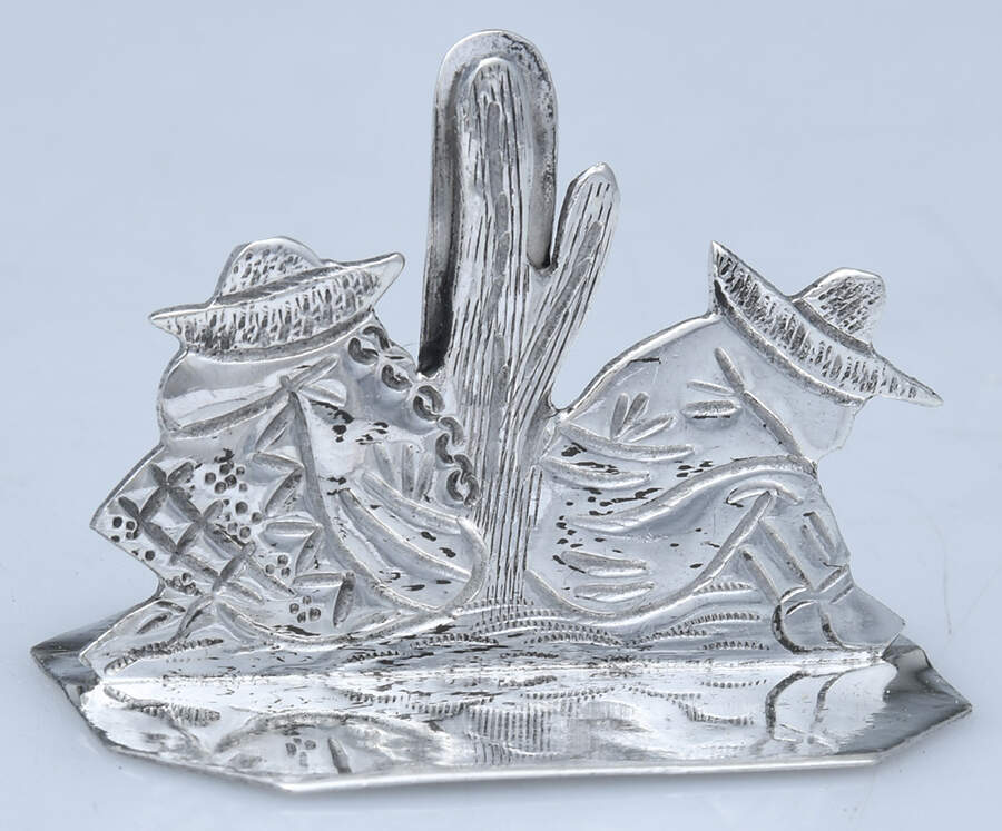 Sterling Hollowware Place Card Holder by Sanborns (Mexico)-1