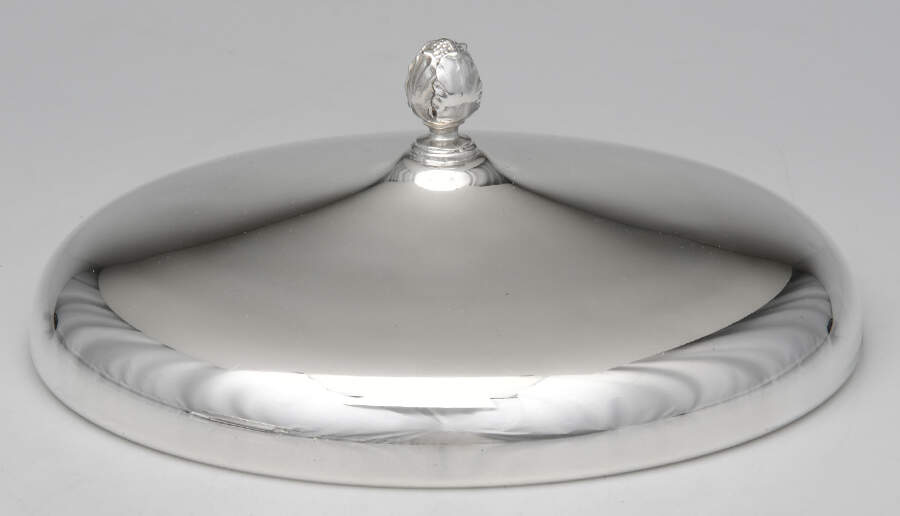 Silverplate Hollowware Lid for Round Covered Vegetable by Sheffield Silver Co (USA)-1