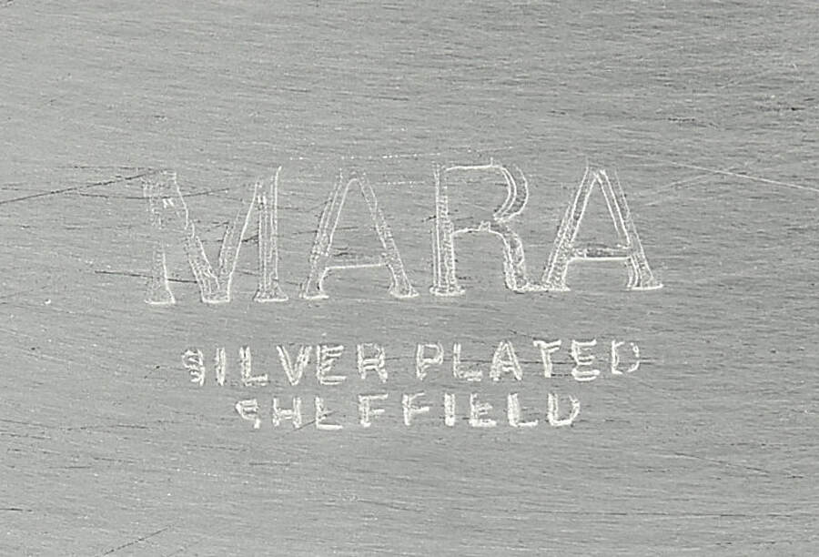 Mara (Silverplate, Hollowware) 14" Gallery Tray by Sheffield Silver Co (USA)-1