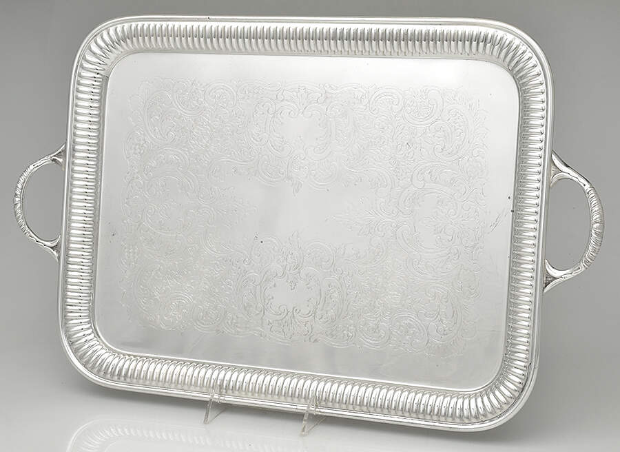 8000 (Silverplate, Hollowware) Silverplate Waiter Tray by Sheffield Silver Co (USA)-1