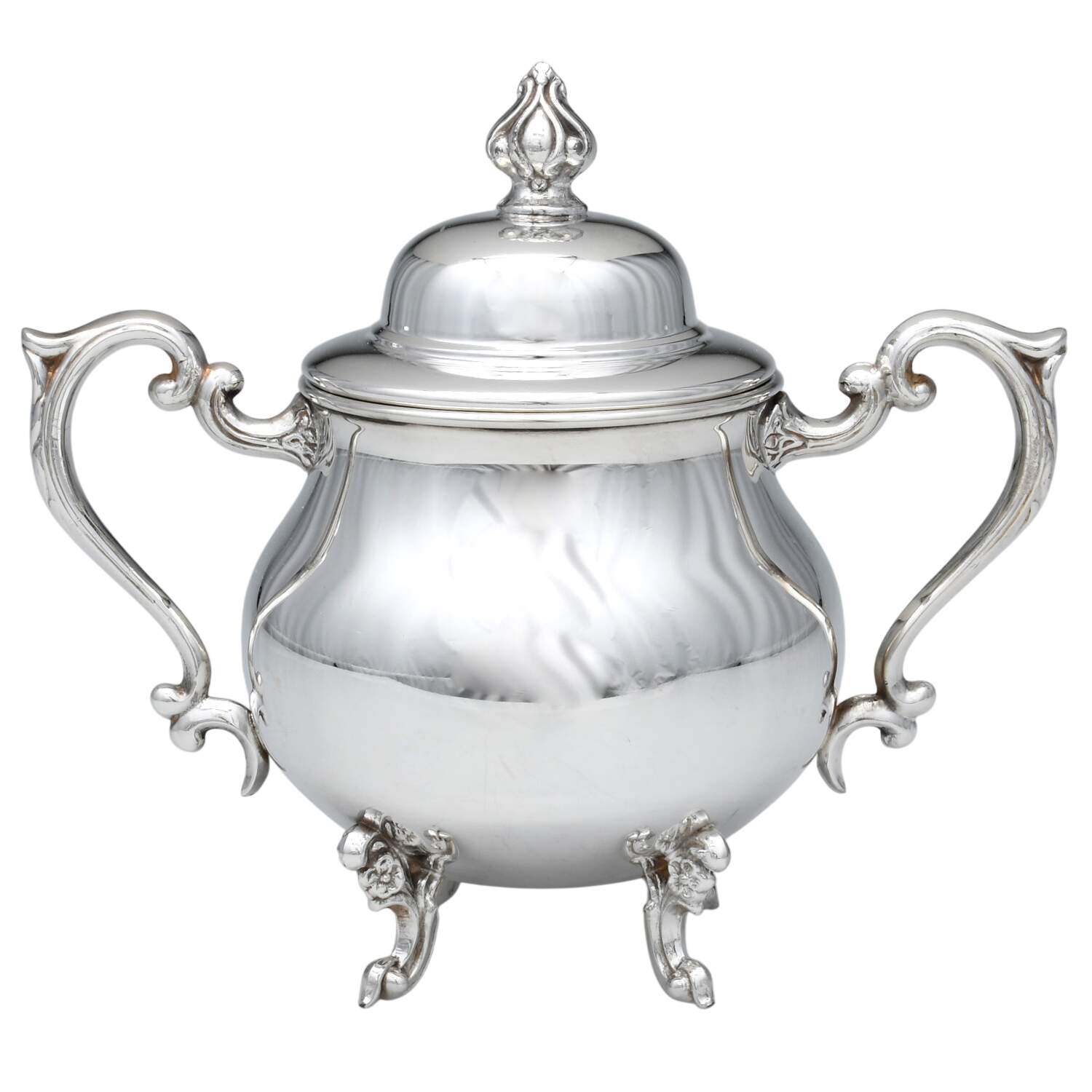 Jack Shepard (Silverplate, Hollowware) Sugar Bowl & Lid by Sheridan Silver Co-1