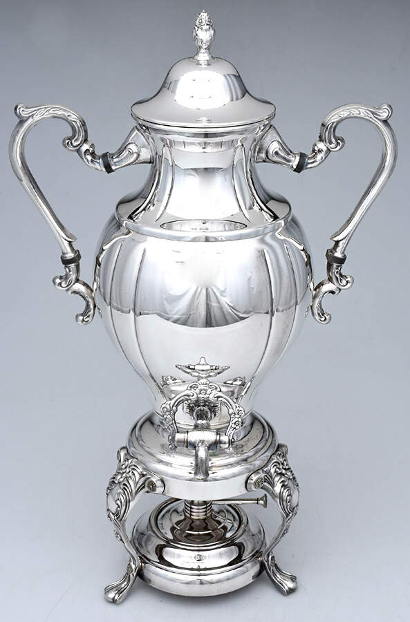 SDN7 (Silverplate, Hollowware) Silverplate Coffee Urn by Sheridan Silver Co-1