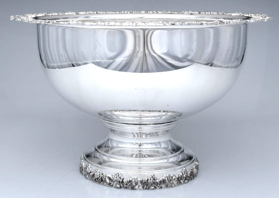 Vintage (Silverplate, Hollowware) Punch Bowl by Sheridan Silver Co-1
