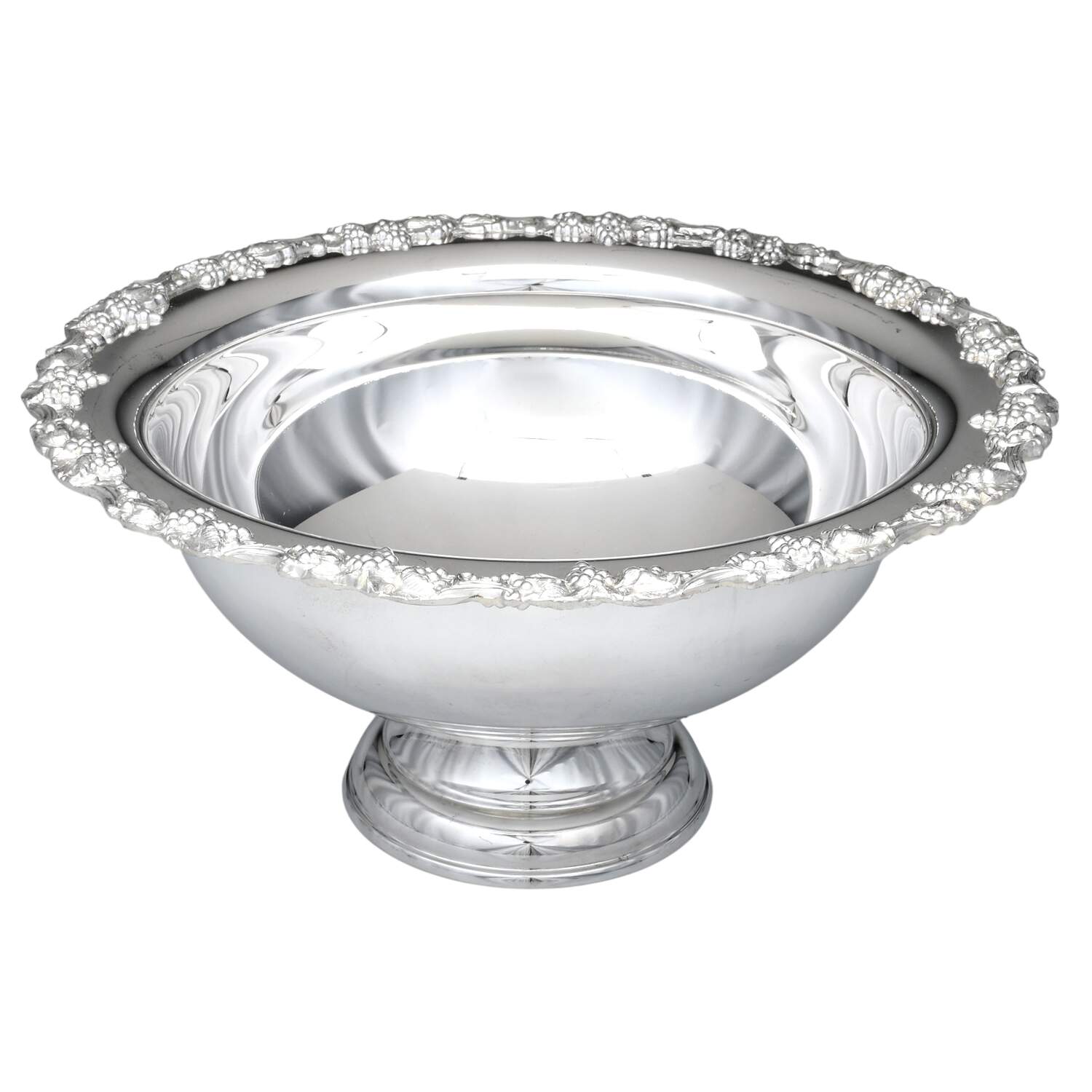 Vintage (Silverplate, Hollowware) Punch Bowl by Sheridan Silver Co-1