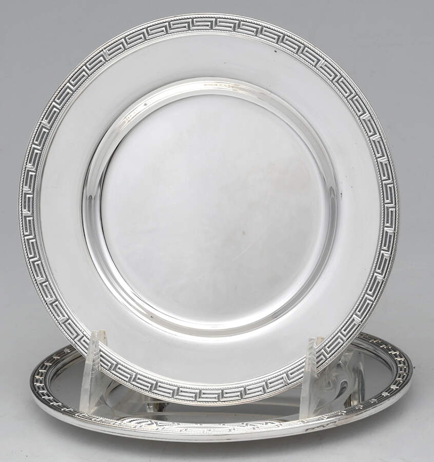 Silverplate Hollowware Bread & Butter Plate - Set of 2 by Siom Silverplate-1