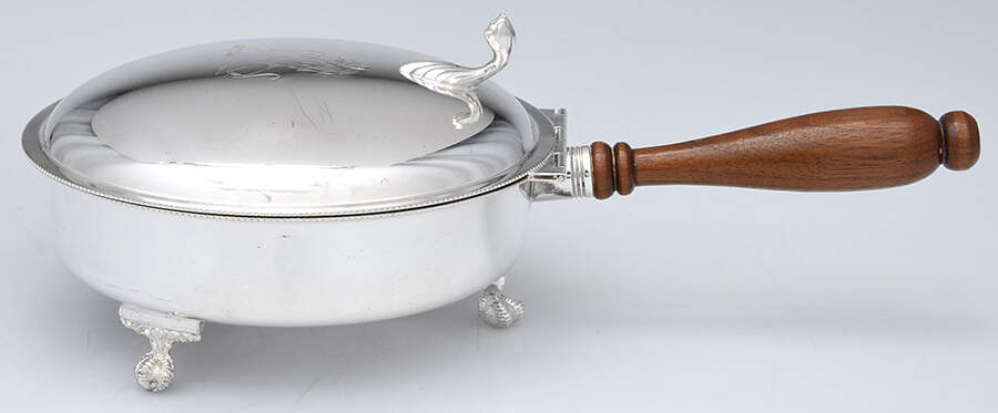 300 (Silverplate, Hollowware) Silent Butler with Hinged Lid by Sheffield Silver Co (USA)-1