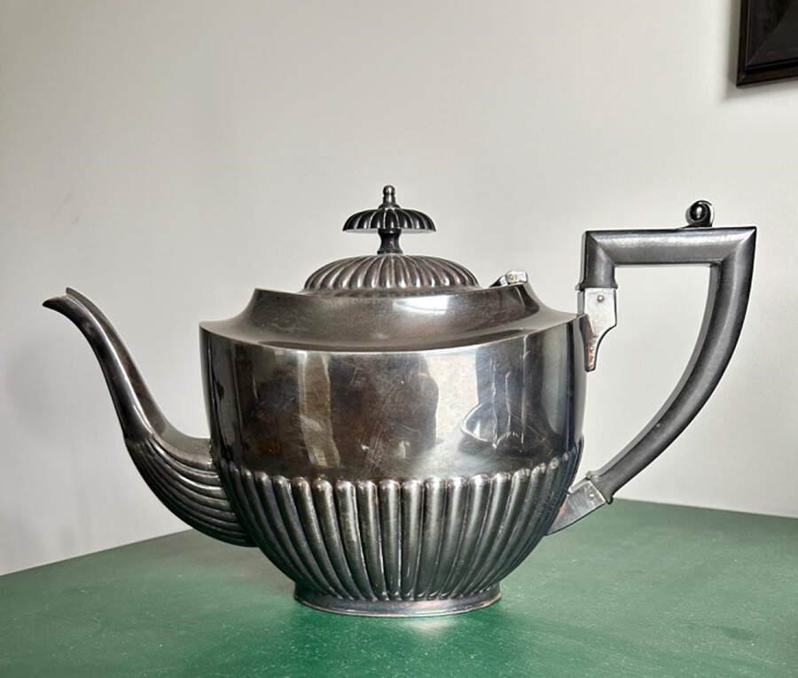856 (Silverplate, Hollowware) Silverplate Coffee Pot by Sheffield Silver Co (England)-1