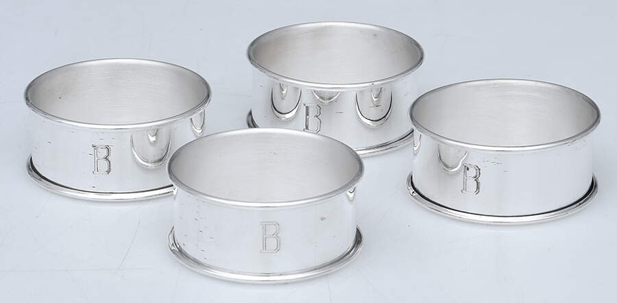Sterling Hollowware Napkin Ring - Set of 4 by Towle Silver-1
