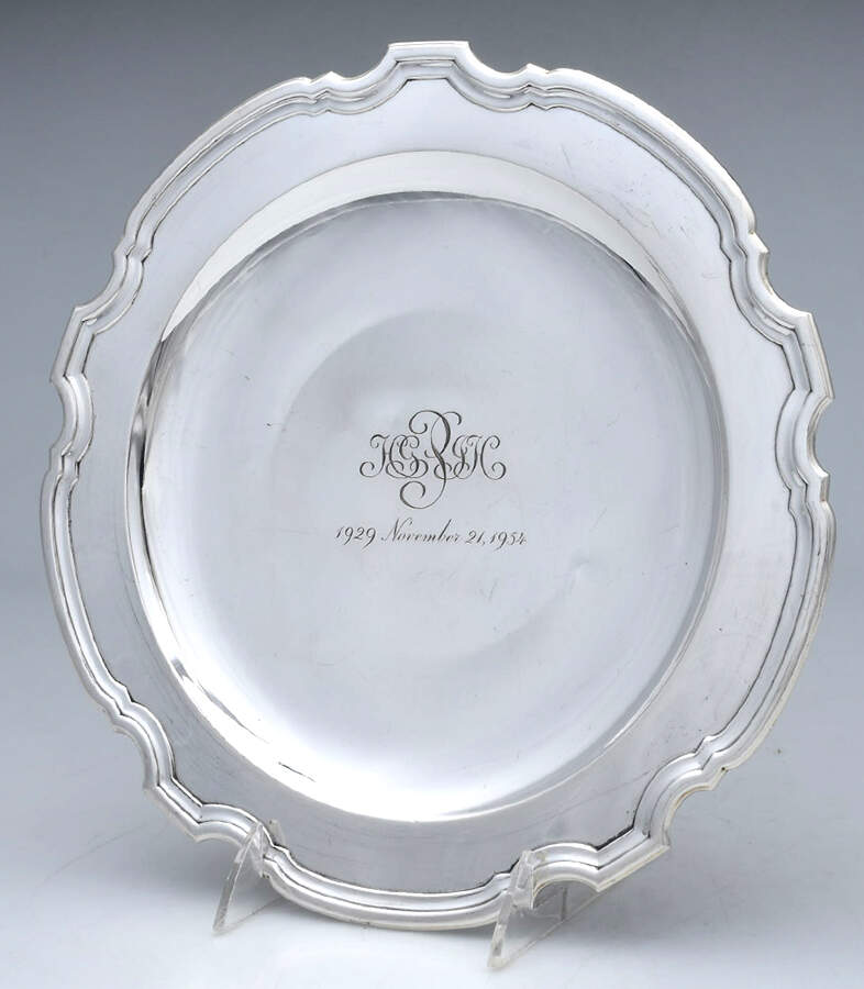 Hampton (Sterling, 1934, Hollowware) 10" Footed Cake Plate by Tiffany & CO SILVER-1