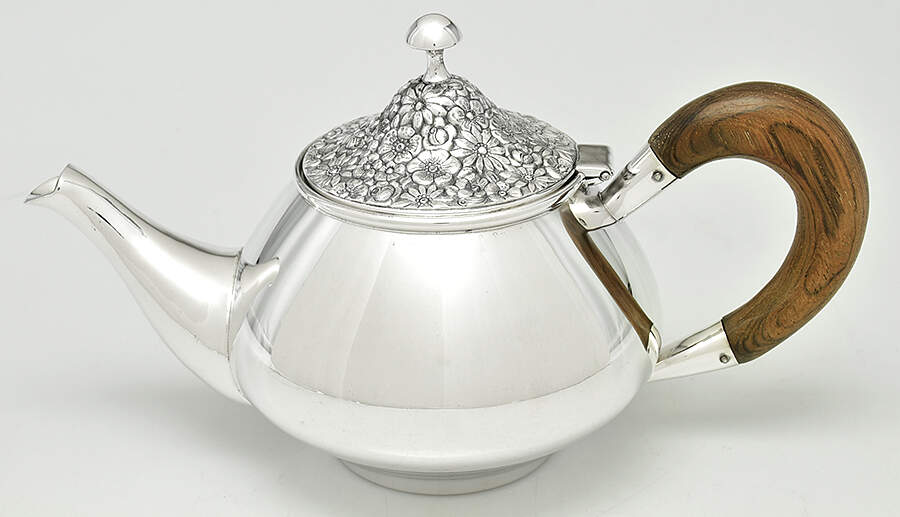 Contessina (Silverplate, Hollowware) Teapot by Towle Silver-1