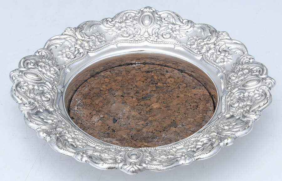 King Richard (Silverplate, Hollowware) Wine Bottle Coaster by Towle Silver-1