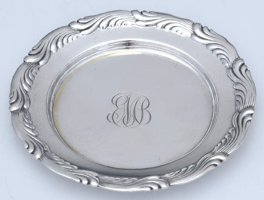 Wave Edge (Sterling, 1884, Waves, Hollowware) Butter Pat by Tiffany & CO SILVER-1
