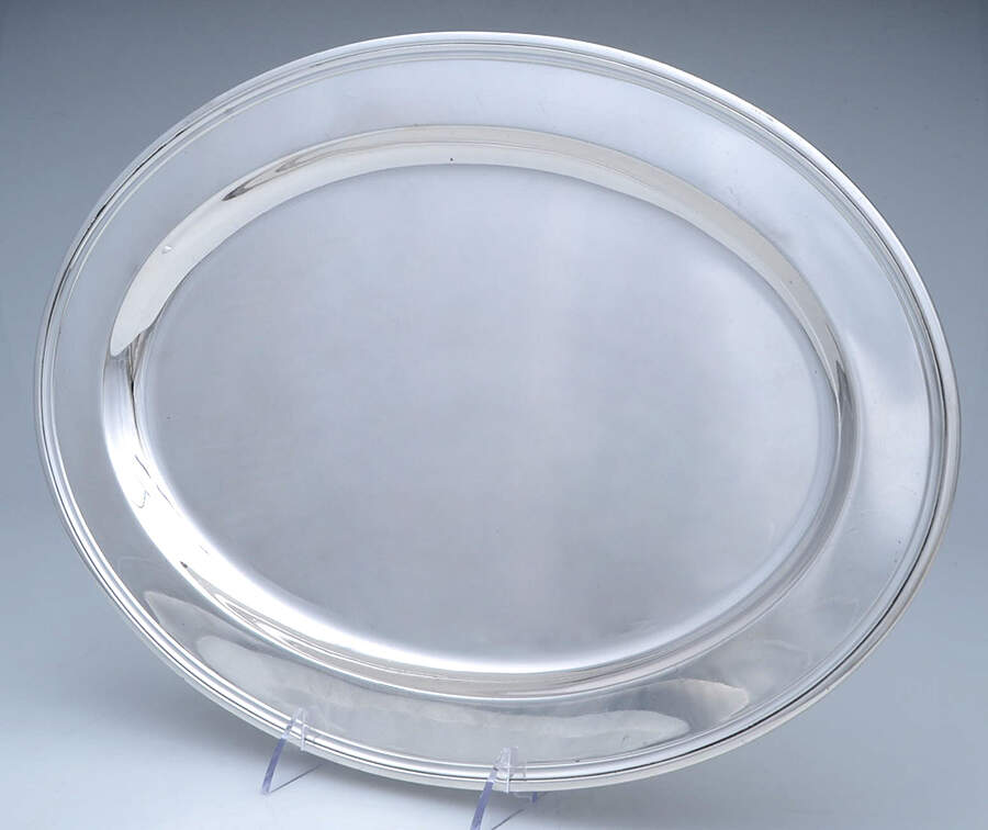 20181 (Sterling, Hollowware) 16" Oval Serving Platter by Tiffany & CO SILVER-1