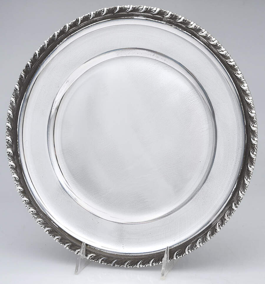18887 (Sterling, Hollowware) 11" Sandwich Plate by Tiffany & CO SILVER-1