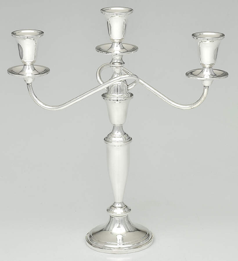 730 (Sterling, Hollowware) 13" Weighted Candlestick by Towle Silver-1
