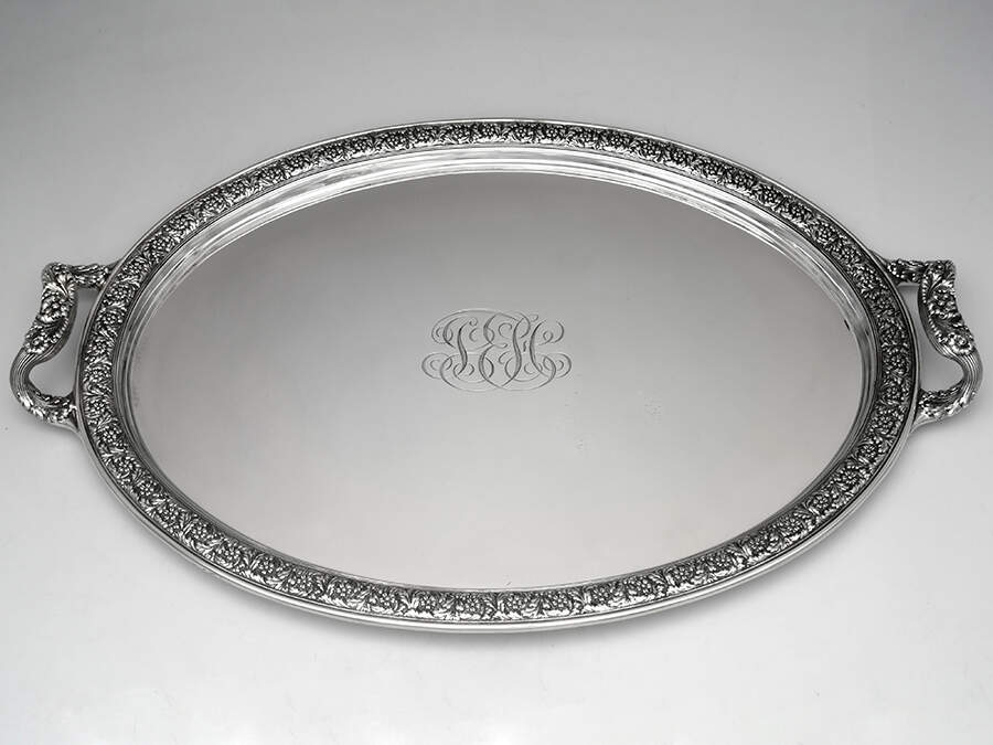 5362 (Sterling, Hollowware) Large Waiter Tray by Tiffany & CO SILVER-1