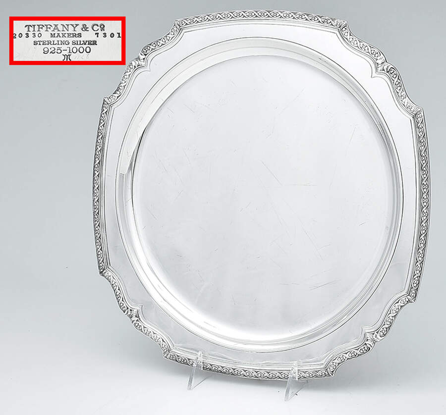20330 (Sterling, Hollowware) 13" Round Tray by Tiffany & CO SILVER-1