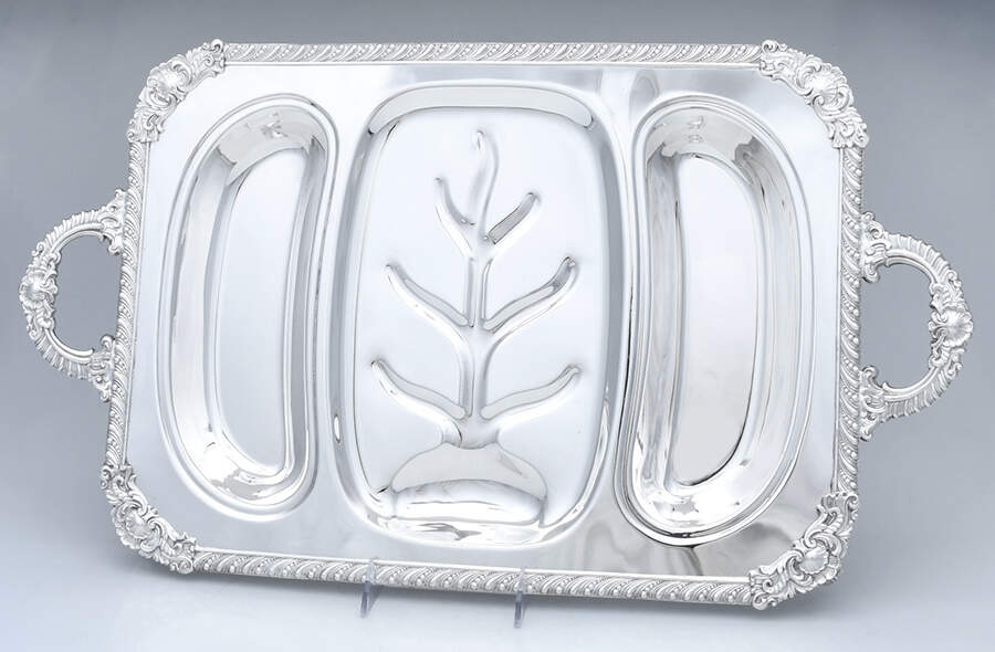 Silverplate Hollowware 3 Part Entree Dish-No Lids by Theodore B Starr-1