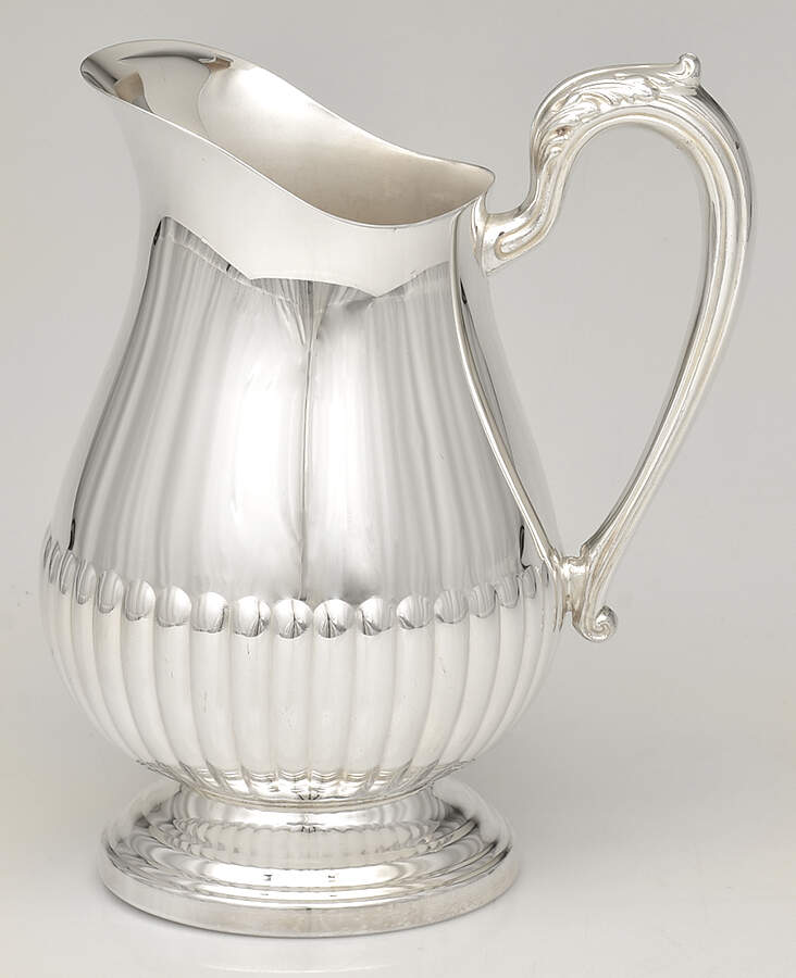 5881 (Silverplate, Hollowware) Plated Water Pitcher with Ice Lip by Towle Silver-1