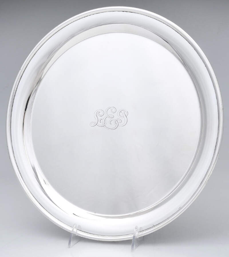 23652 (Sterling, Hollowware) 13" Round Tray by Tiffany & CO SILVER-1