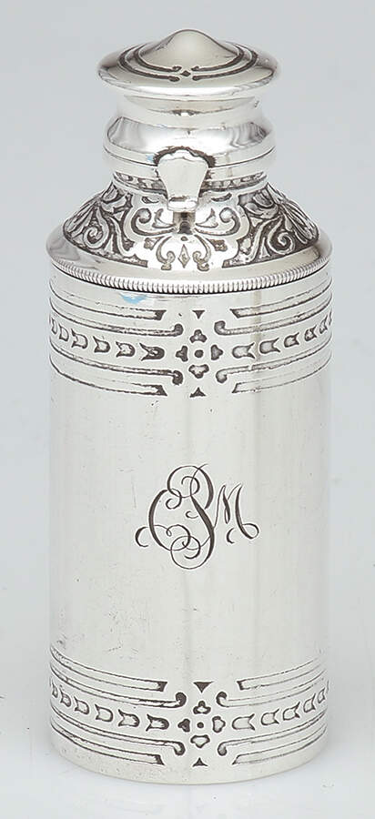 17689 (Sterling, Hollowware) Perfume Vial with Hinged Lid by Tiffany & CO SILVER-1