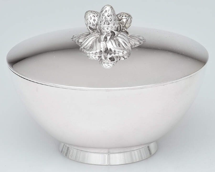 23928 (Sterling, Hollowware) Round Bowl & Lid by Tiffany & CO SILVER-1