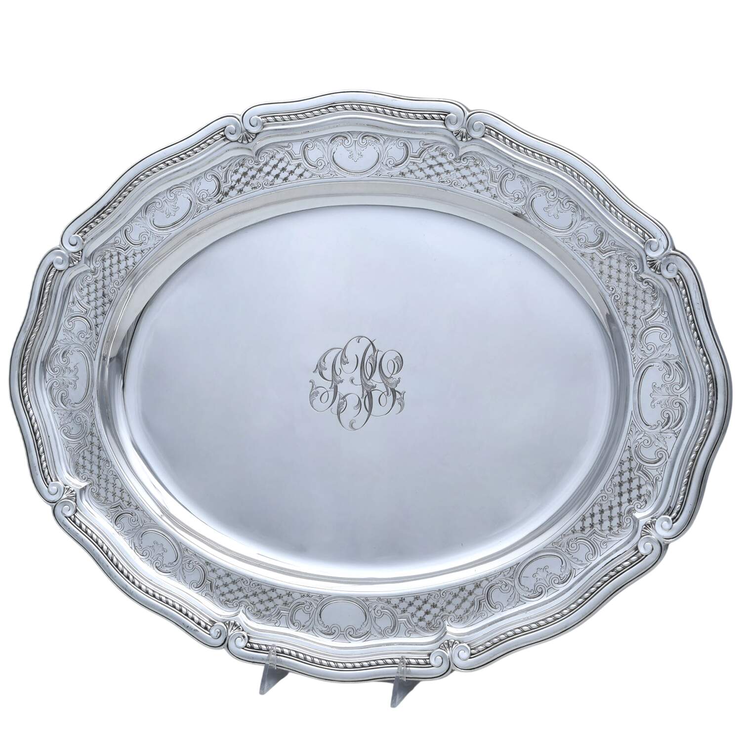 18050B (Sterling, Hollowware) 20" Waiter Tray by Tiffany & CO SILVER-1