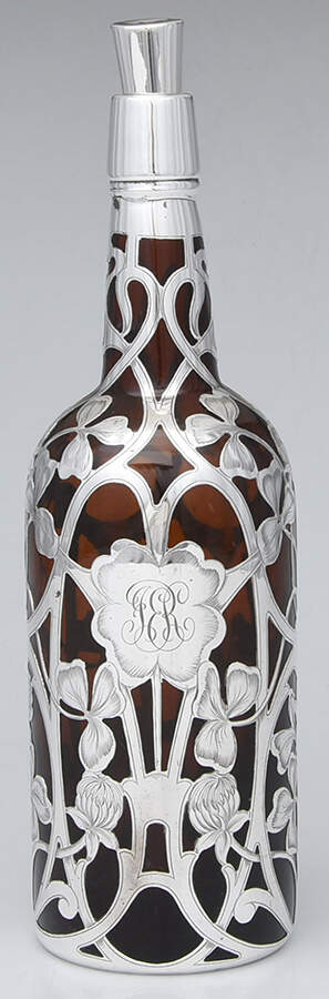 Sterling Hollowware Sterling Overlay Wine Decanter by Unknown Manufacturer-1