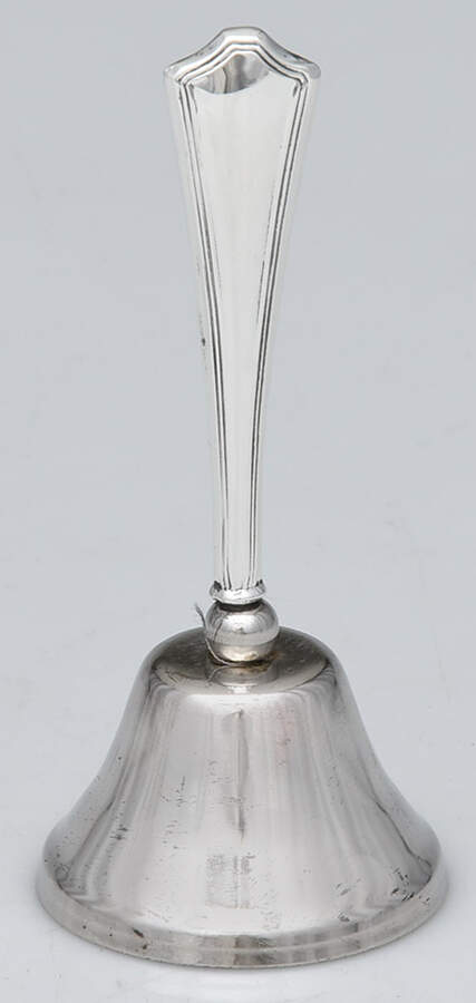 Sterling Hollowware Plated Bell with Sterling Handle by Unknown Manufacturer-1