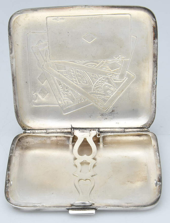 Sterling Hollowware Cigarette Case by Unknown Manufacturer-3
