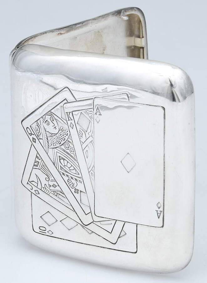 Sterling Hollowware Cigarette Case by Unknown Manufacturer-1