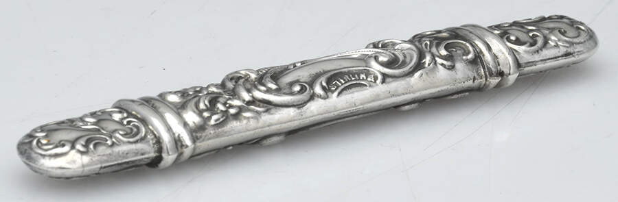Sterling Hollowware Sterling Hollow Handle Nail File with Cover by Unknown Manufacturer-1