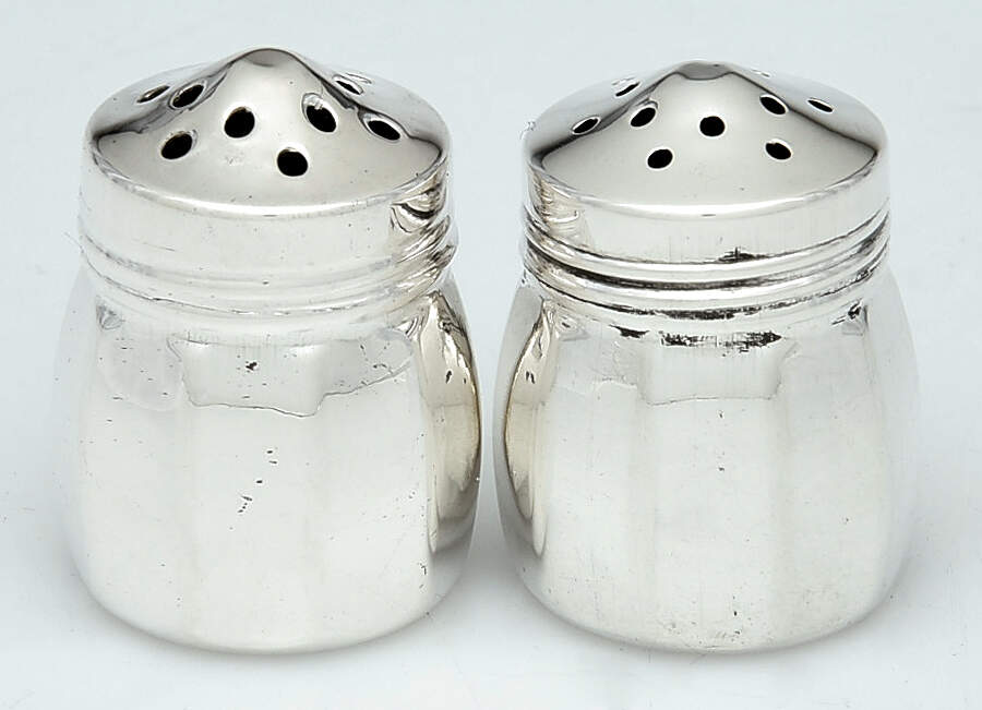 Sterling Hollowware Salt & Pepper-Individual by Unknown Manufacturer-1