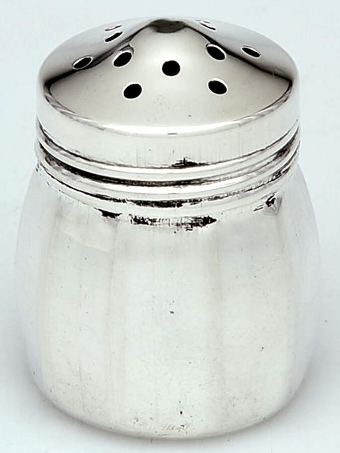 Sterling Hollowware Salt Shaker-Individual by Unknown Manufacturer-1