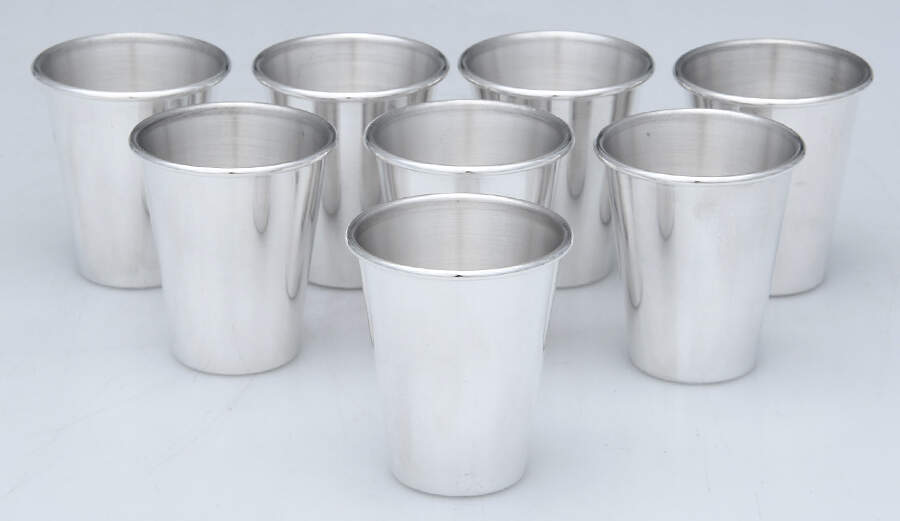 Sterling Hollowware Shot Glass - Set of 8 by Unknown Manufacturer-1